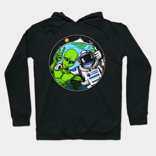 Space Alien Astronaut Hippies Hoodie